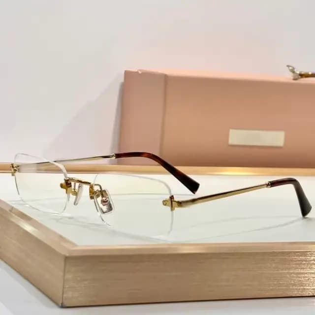 Lunettes de soleil vintage sans monture pour femmes, de marque, monture rectangulaire, populaires po