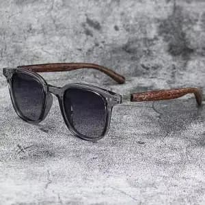 Lunettes de soleil à clous de jambe en grain de bois, pare-soleil anti-vent, protection solaire, pro