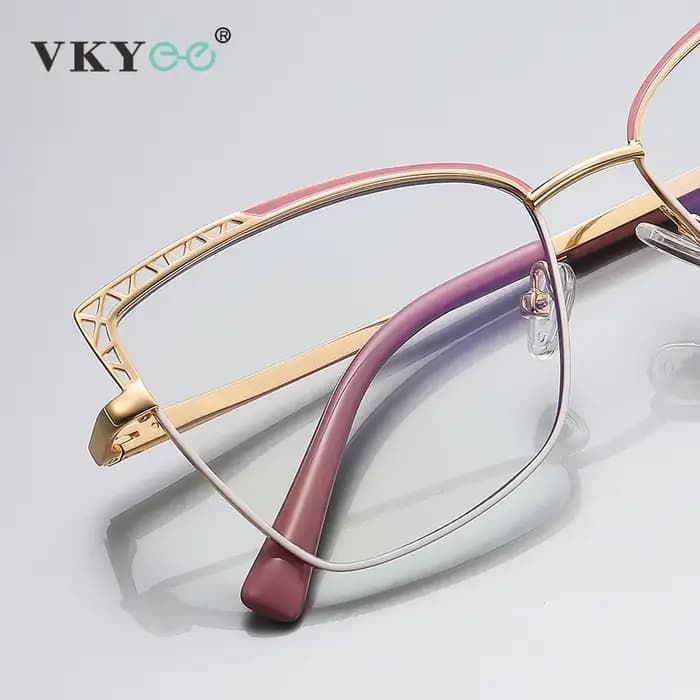 VICKY mode cadre optique marque Design femmes lunettes peuvent personnalisés Prescription Anti-lumiè