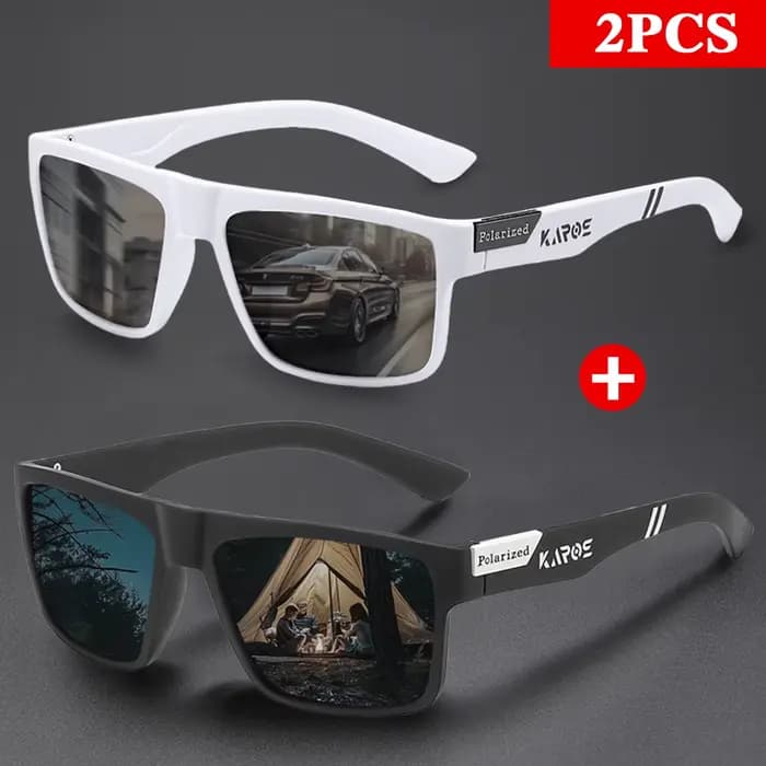 KAROS 2 pièces ensemble de lunettes de Sport polarisées pour hommes et femmes lunettes de Protection