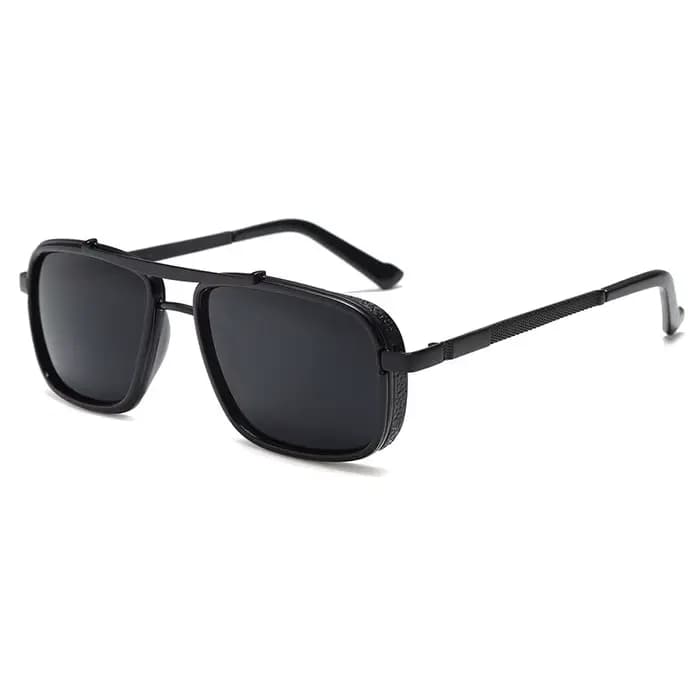 CRIXALIS métal Steampunk lunettes de soleil pour hommes mode Rock Hip Hop lunettes de soleil mâle Pu