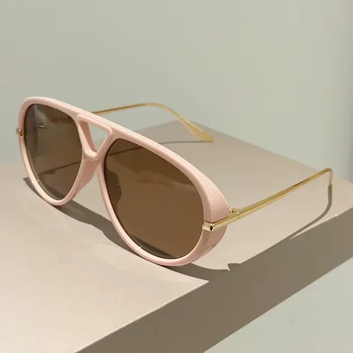 KAMMPT lunettes de soleil pilote surdimensionnées 2025 nouveau dans Vintage Double pont lunettes de