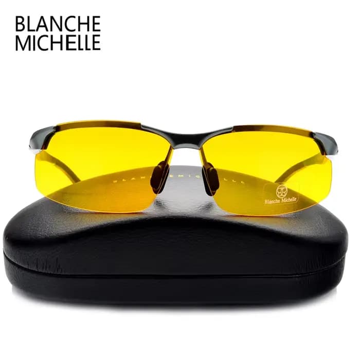 Lunettes de soleil polarisées en aluminium et magnésium pour hommes, pour sport, conduite, Vision no