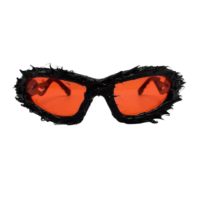Lunettes de soleil tendance à monture irrégulière pour femmes et hommes, lunettes de soleil Punk ins