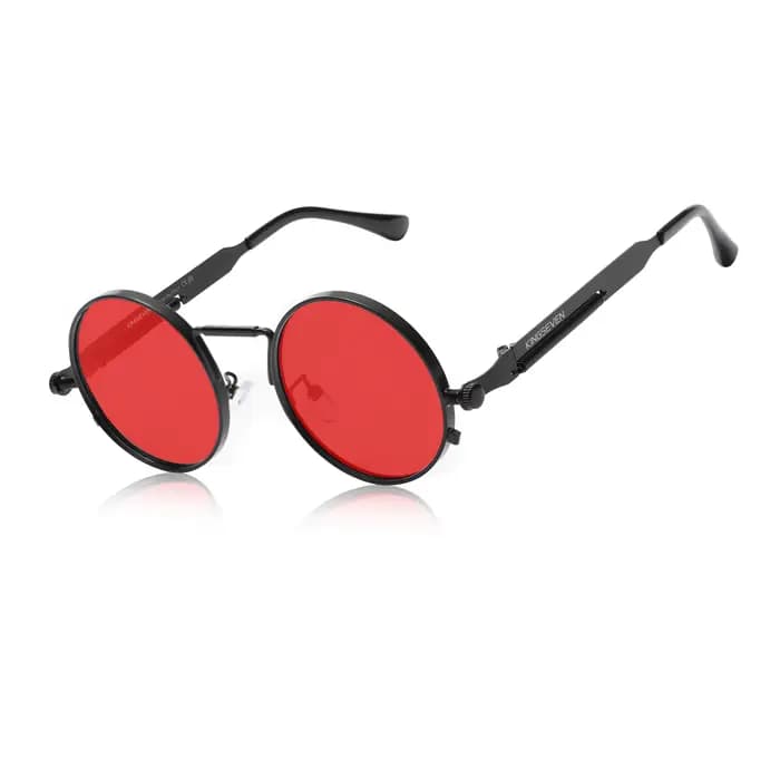 KINGSEVEN Vintage polarisées Steampunk lunettes de soleil rondes marque de luxe hommes lunettes Vint