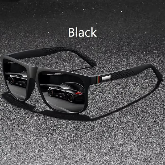 Lunettes de soleil de conduite de plein air tendance, monture carrée populaire, lunettes de soleil c