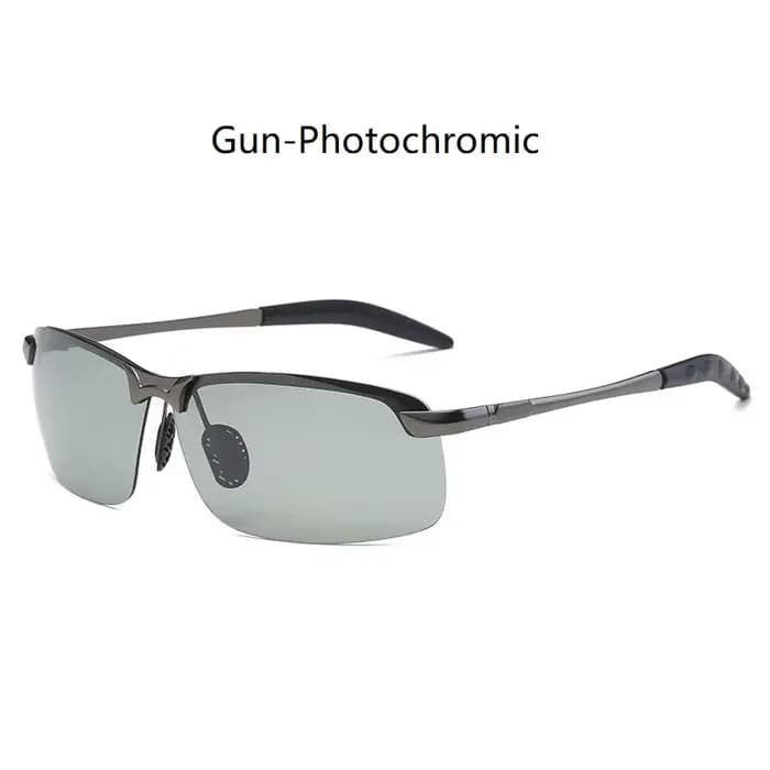 Lunettes de soleil polarisées photochromiques pour hommes, lunettes de conduite, lunettes de pêche c