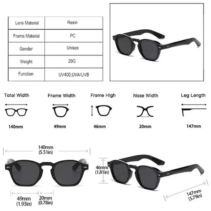 JNPCXI rétro Rivets hommes lunettes de soleil carrées mode bleu vert tendance nuances UV400 femmes c