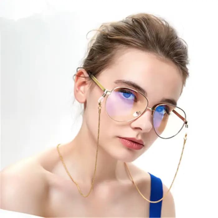JOHollow Star Lunettes de soleil perlées pour femmes, lunettes de lecture, lanière, porte-lunettes,