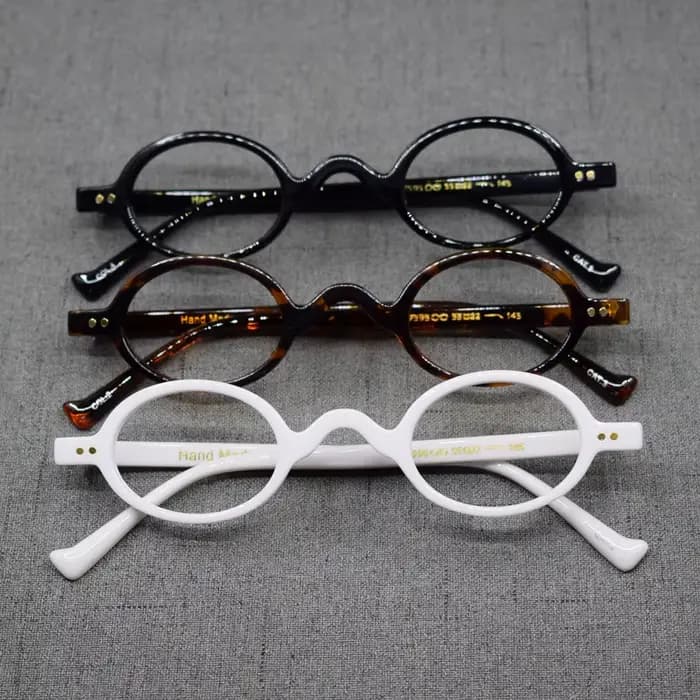 Vintage petit ovale rond 38mm lunettes de lecture jante complète homme femmes 100 125 150 175 200 22