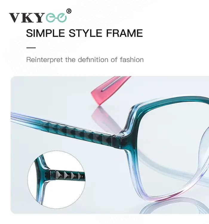 VICKY mode papillon dégradé grand cadre conception femmes lunettes Anti-lumière bleue lunettes de le