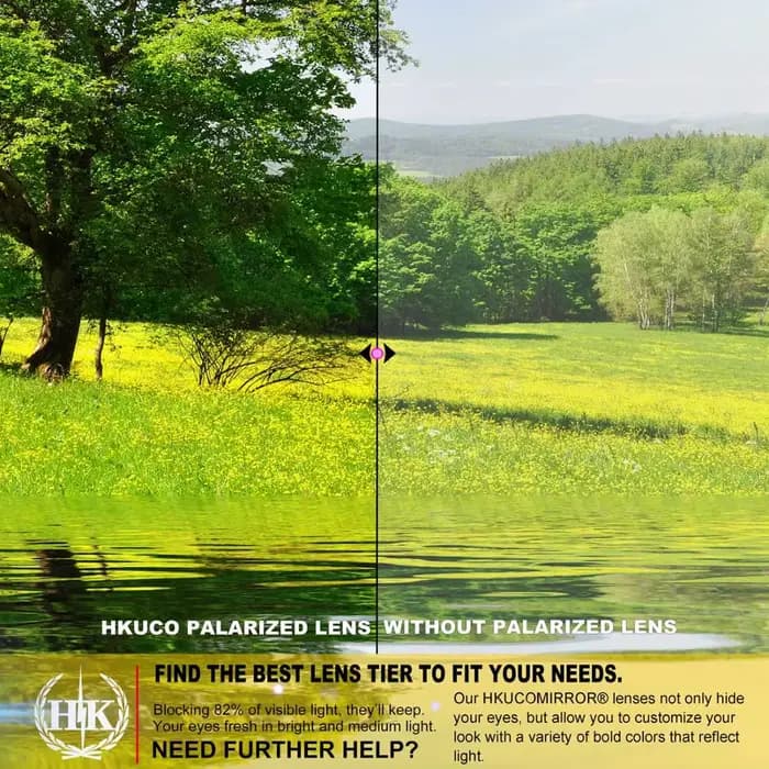 HKUCO-Lentilles de Rechange Photochromiques pour Jawbreaker, Gris Clair