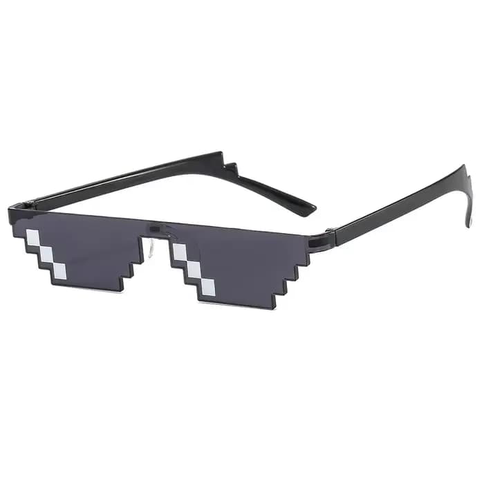 Lunettes de soleil Pixel Mosaic pour hommes et femmes, lunettes de soleil rétro drôles, lunettes de