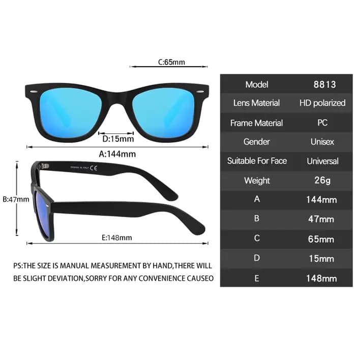 Lunettes de soleil polarisées pour hommes mode classique UV400 lunettes pour femmes conduite lunette