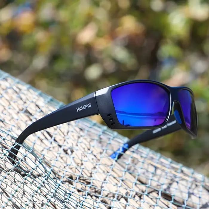 KDEAM-Lunettes de soleil TR90 pour homme, légères et durables, polarisées, protection UV 100%, sport