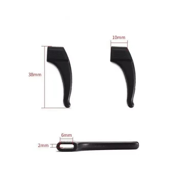 5 paires/pack Silicone lunettes antidérapant oreille crochet anti-dérapant élastique confort lunette