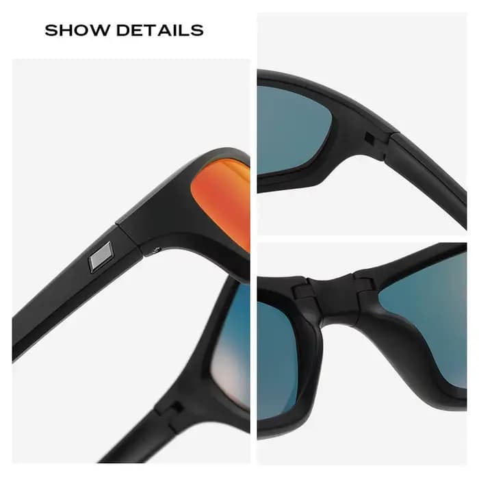 COHK mode pliable lunettes de soleil polarisées hommes femmes marque design Vintage Portable pliant