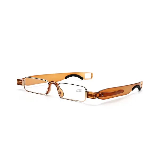 Guanhao Aniti Bue-Lunettes de lecture pliantes à rayons lumineux pour hommes et femmes, Dioptrie rot