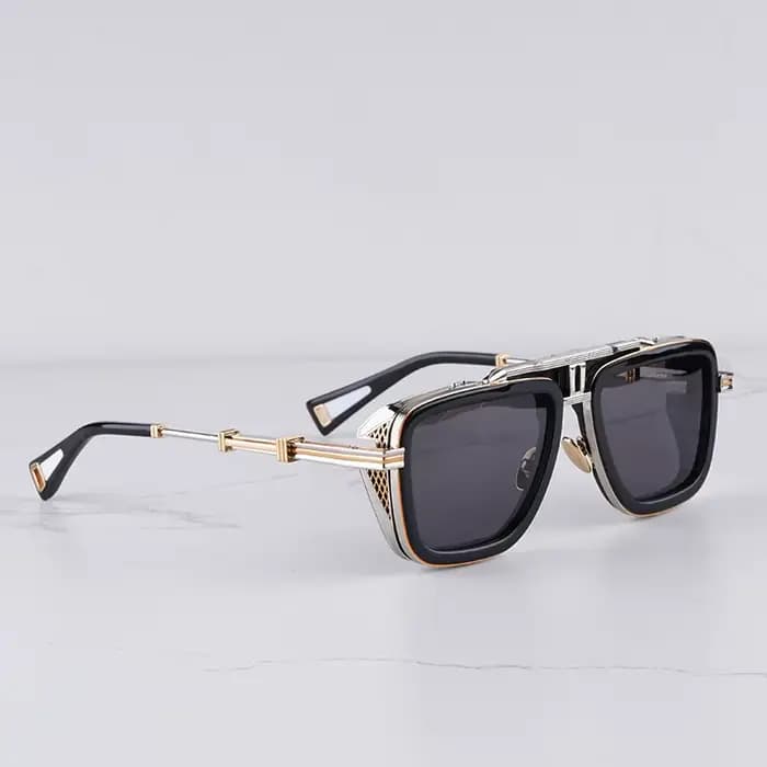 Lunettes de soleil GTO Original High Street noires et or pour homme, modèle 2026, tendance, luxe, ar