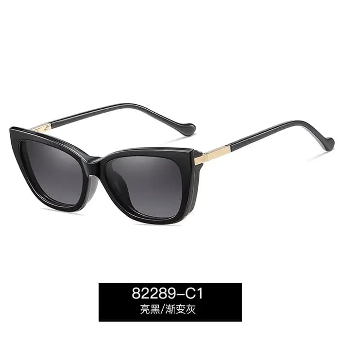 Lunettes de myopie à clip magnétique pour femme, lunettes de lecture avec verres polarisés, lunettes