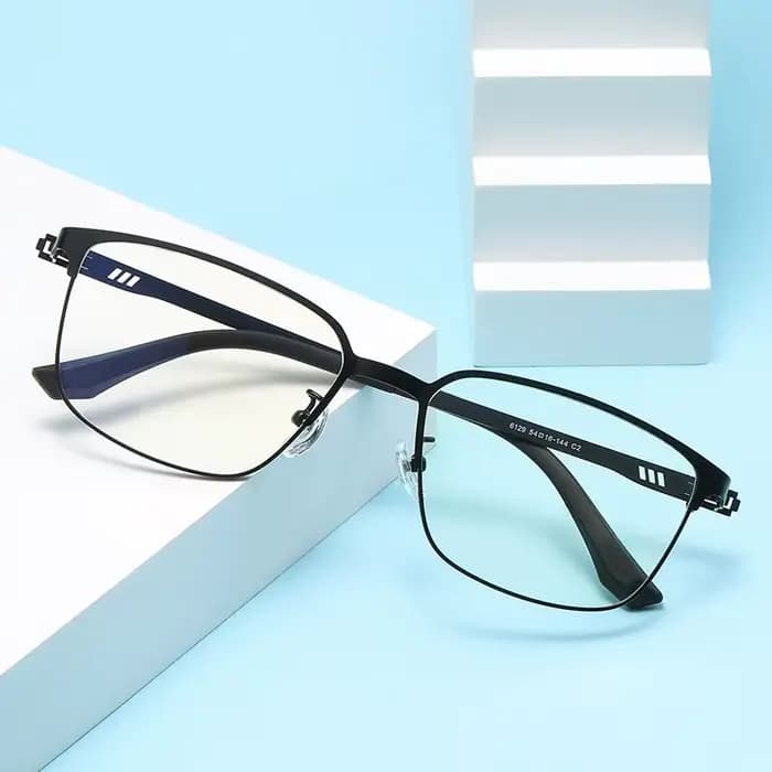 Monture de lunettes carrées pour hommes, lunettes de blocage bleues, lunettes classiques pour contre