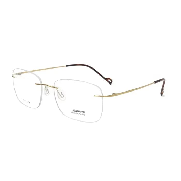 Lunettes de vue en titane pur pour hommes, verres optiques à lunette Anti-lumière bleue pour hommes,