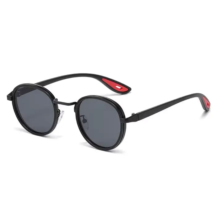 Lunettes de soleil rondes rétro pour hommes et femmes, monture en métal vintage, lunettes de soleil