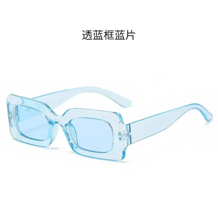 Lunettes de soleil femme 2025 mode Vintage Rectangle cadre violet rose carré lunettes de soleil homm