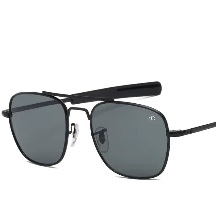 Pilote mode lunettes hommes Top qualité marque concepteur verre trempé lentille AO pilote mode lunet