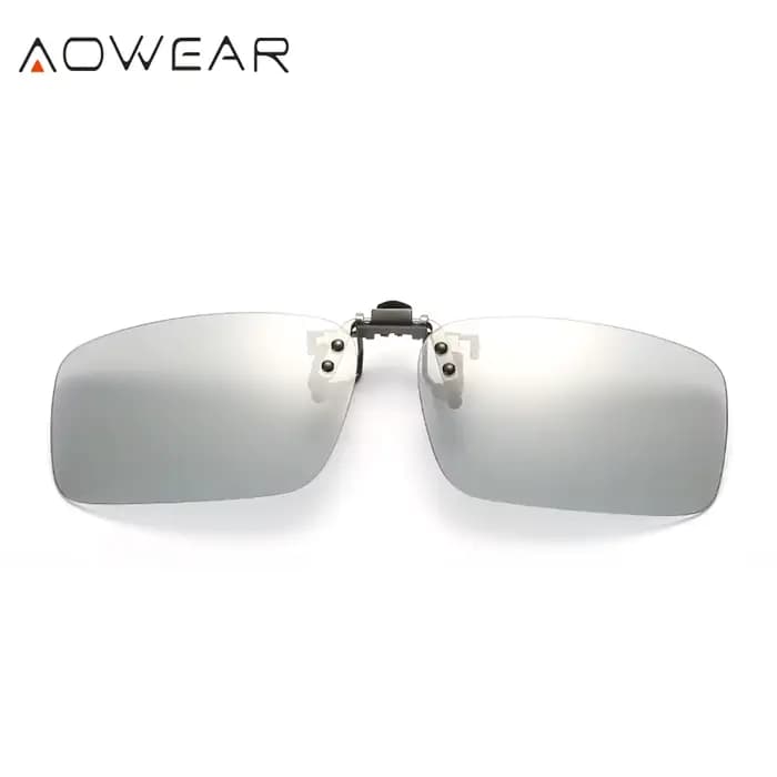 AOWEAR-Lunettes de soleil polarisées photochromiques pour hommes, clip caméléon, lunettes pour myopi
