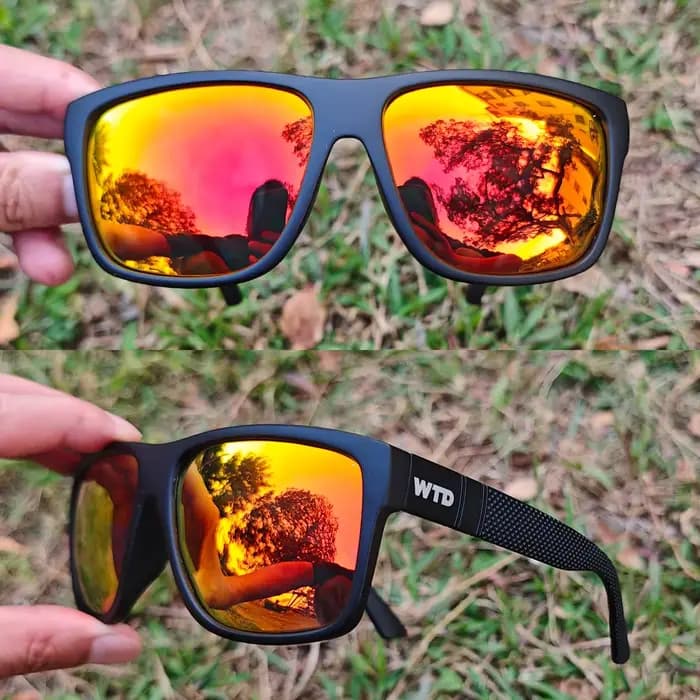 Lunettes de soleil polarisées WTD UV400 anti-reflet coupe-vent pour hommes et femmes, idéales pour l