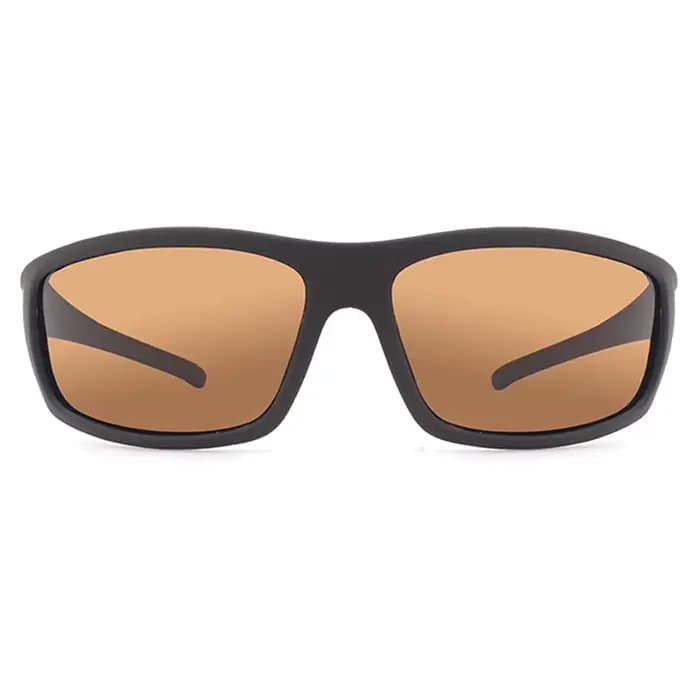 Lunettes de soleil polarisées de marque pour homme 2026, design rectangulaire marron, verres de spor