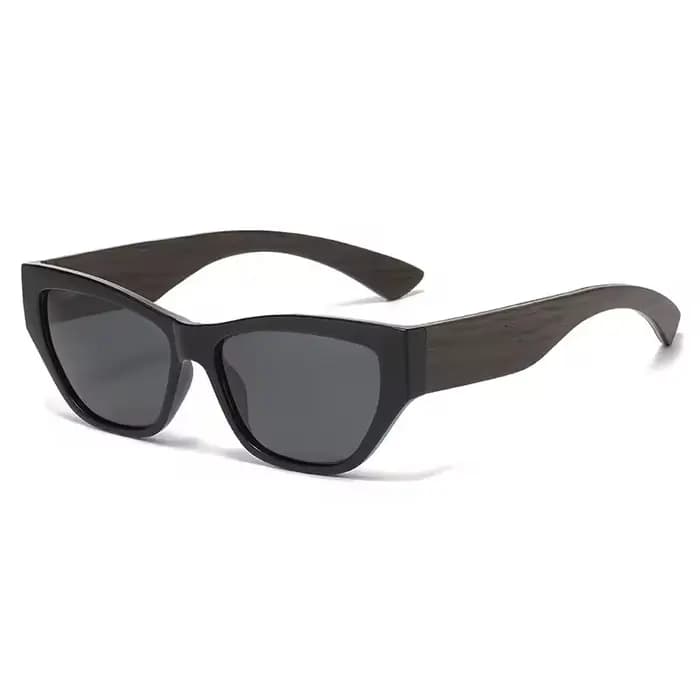 Lunettes de soleil PC à la mode avec pieds en bois pour hommes et femmes, tendance, lunettes de sole