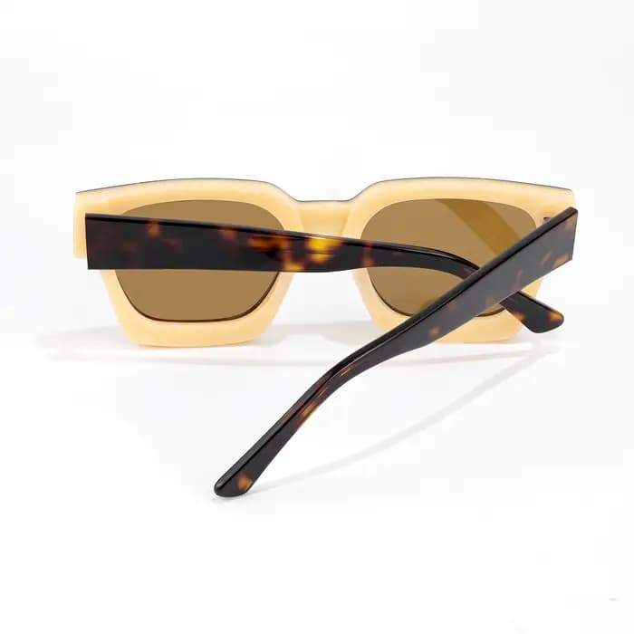 CATERSIDE – lunettes de soleil carrées polarisées rétro pour hommes et femmes, monture en acétate de