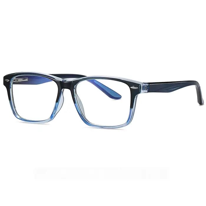 Lunettes à monture en plastique pour myopie, rétro, à la mode, à jante complète, Anti-rayon bleu, av