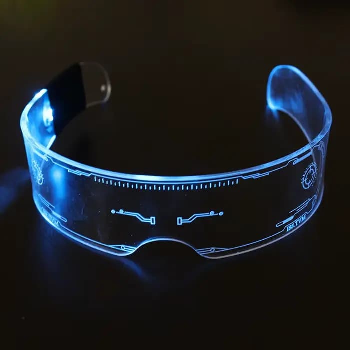 Lunettes de soleil LED Shoous pour hommes et femmes, lunettes punk vintage, lunettes lumineuses colo