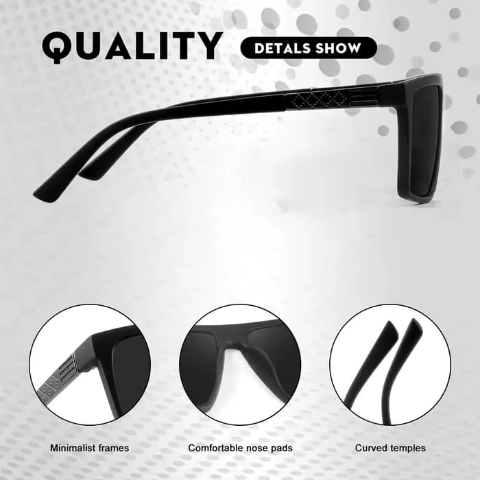 CRIXALIS lunettes de soleil polarisées pour hommes et femmes Vintage carré conduite pêche lunettes d