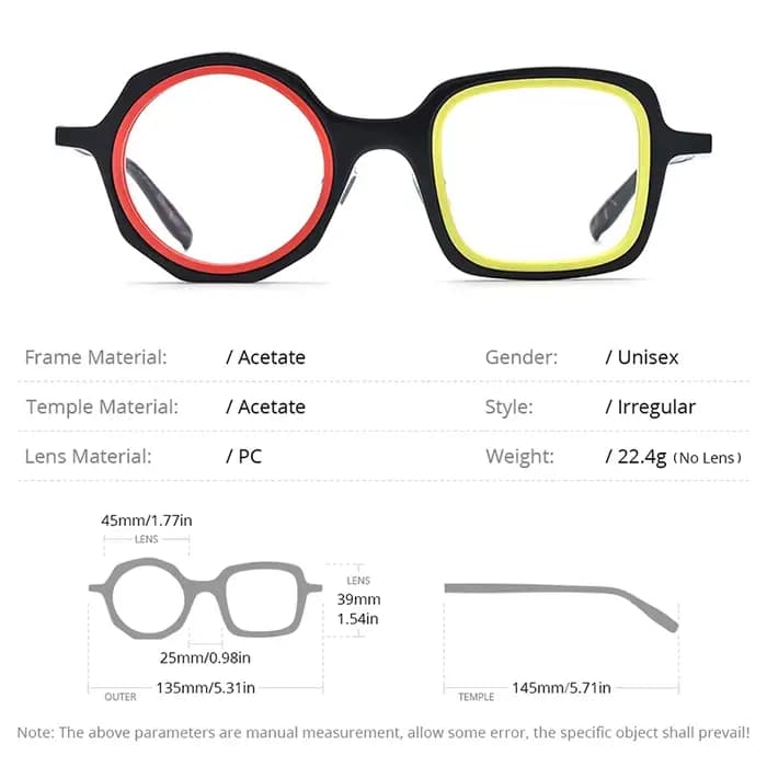 HEPIDEM-Lunettes rondes en acétate pour hommes et femmes, lunettes faites à la main japonaises, lune