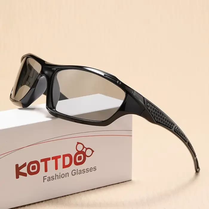 Lunettes de soleil de sport polarisées pour hommes, lunettes de soleil jaunes pour hommes, lunettes