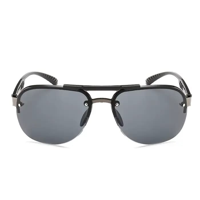Lunettes de soleil vintage pour hommes, monture PC, style pilote, classiques, de marque, avec verres