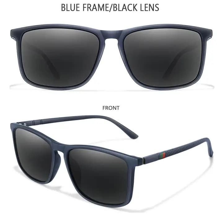 Lunettes de soleil carrées vintage polarisées pour hommes et femmes, lunettes de pêche coupe-vent, l