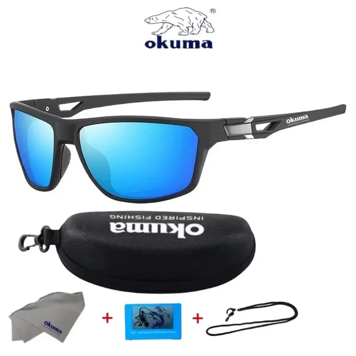 OKUMA Nouvelles Lunettes de Soleil Sportives Polarisées Colorées pour l'Extérieur Anti-UV à Verres P