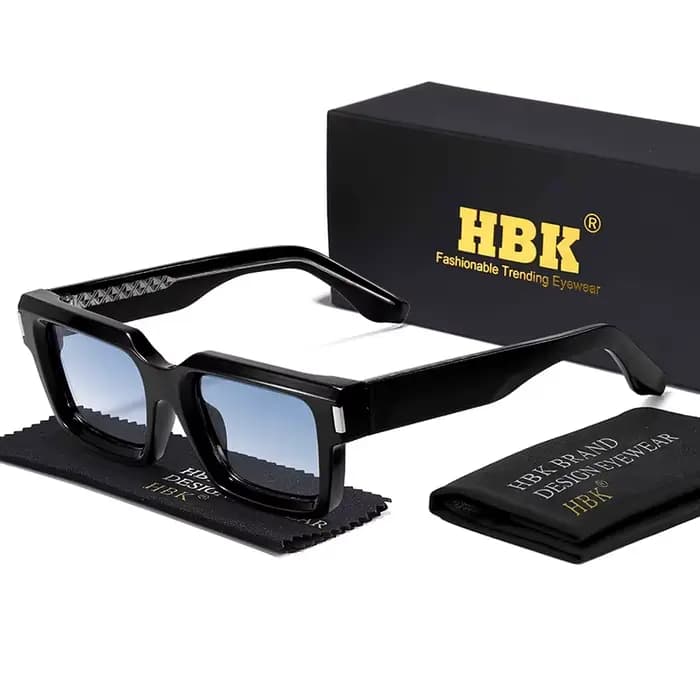 HBK Vintage carré hommes lunettes de soleil marque cadre conception lunettes de soleil femmes fête v
