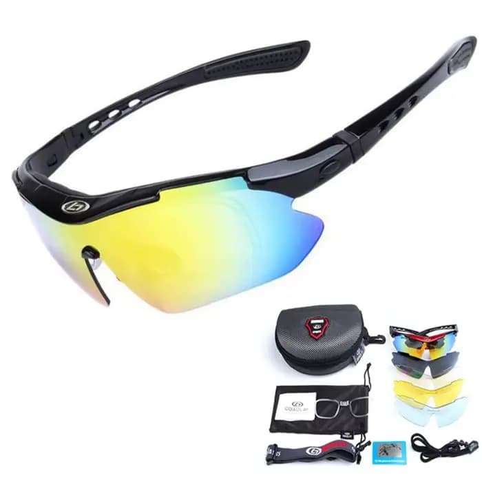 Lunettes de tir polarisées tactiques pour hommes, lunettes Airsoft avec monture pour myopie, Camping