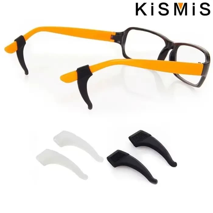 5 paires de crochets d'oreille pour lunettes en Silicone, support antidérapant pour pointes de branc