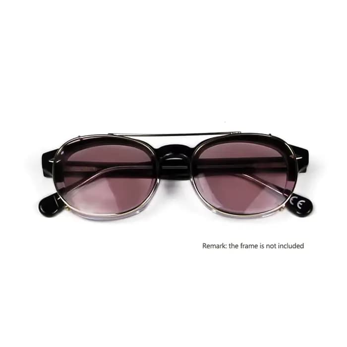 Depp Style rond Clip sur lunettes de soleil lentille bleu rose jaune vert lunettes de soleil polaris
