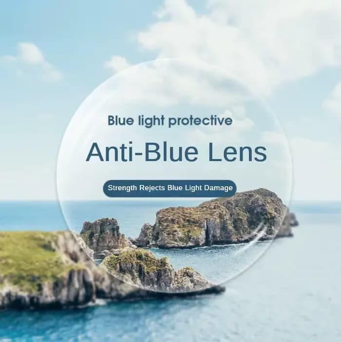 Lunettes personnalisées myopie + hypermétropie, résine HD, lentille anti-lumière bleue, lentille de