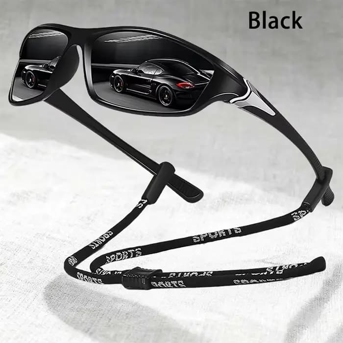 Lunettes de soleil de sport vintage avec chaîne pour hommes et femmes, idéales pour la pêche, la ran