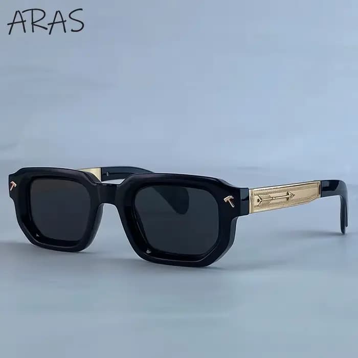Lunettes de soleil polarisées carrées pour hommes 2026 – Marque de luxe, style vintage, rectangulair