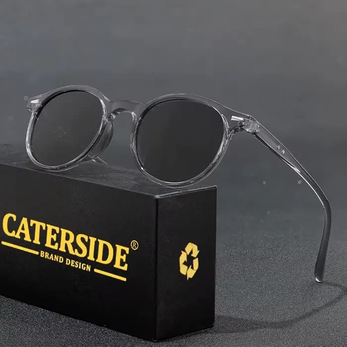 CATERSIDE – lunettes de soleil polarisées pour hommes et femmes, design à monture ronde, verres TAC,